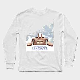 Landscape with Invisible Hand 2023 movie themed graphic design by ironpalette Long Sleeve T-Shirt